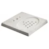 Base in Cemento Bianco Perforata con Griglia di Scarico per Fontane Ground Aquapoint