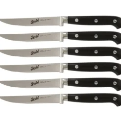 Berkel Adhoc Set 6 coltelli da bistecca Nero Lama seghettata