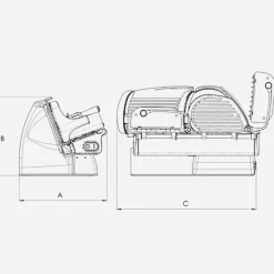 Berkel Affettatrice Home Line 250 Plus colore Matt Rosso