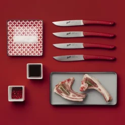 Berkel Set 4 Coltelli da Bistecca Colore Rosso