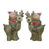 Bimbi con renne piccoli dim 5x11 cm Pezzo Singolo