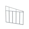 Canopia 3 m Parete laterale Pergola Grigio