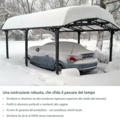 Canopia Alpine Alto RV Carport in Alluminio 3.6 X 4.4 m