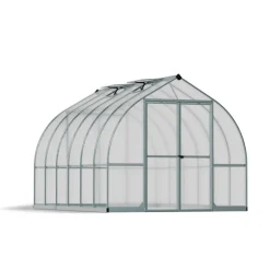 Canopia Bella Doppio Strato Serra Da Giardino in Policarbonato 367X244X219 cm Argento