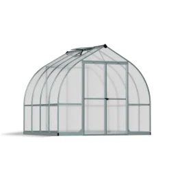 Canopia Bella Doppio Strato Serra Da Giardino in Policarbonato 244X244X219 cm Argento