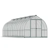 Canopia Bella Doppio Strato Serra Da Giardino in Policarbonato 724X244X219 cm Argento