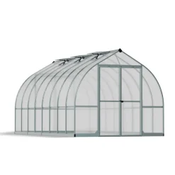 Canopia Bella Doppio Strato Serra Da Giardino in Policarbonato 490X244X219 cm Argento