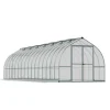 Canopia Bella Doppio Strato Serra Da Giardino in Policarbonato 964X244X219 cm Argento