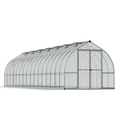 Canopia Bella Doppio Strato Serra Da Giardino in Policarbonato 964X244X219 cm Argento