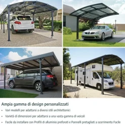 Canopia Colorado Carport in Alluminio 4.3 X 6 m