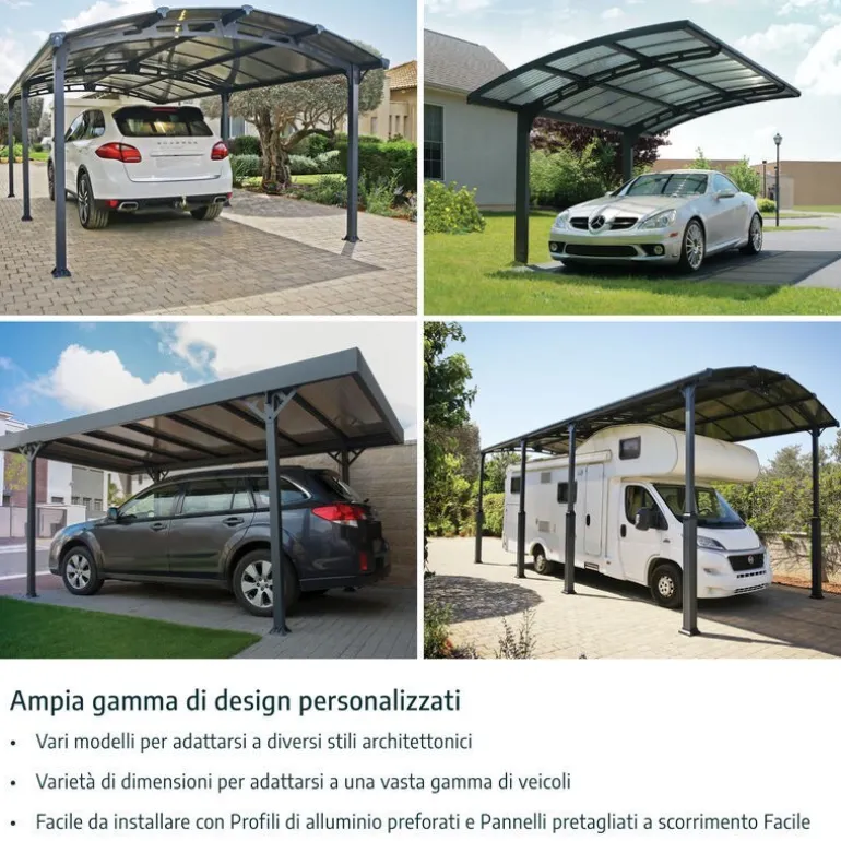 Canopia Colorado Carport in Alluminio 4.3 X 4.3 m
