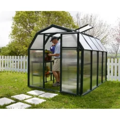 Canopia Eco Grow Doppio Strato Serra Da Giardino in Policarbonato 259X204X198 cm Verde