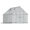 Canopia Essence Doppio Strato Serra Da Giardino in Policarbonato 367X244X229 cm Argento