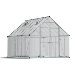 Canopia Essence Doppio Strato Serra Da Giardino in Policarbonato 367X244X229 cm Argento