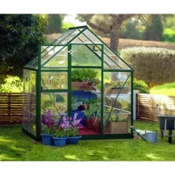 Canopia Harmony Trasparente Serra Da Giardino in Policarbonato 126X185X208 cm Verde