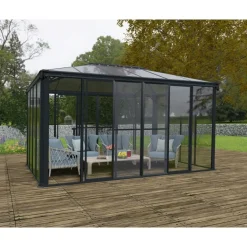 Canopia Ledro Gazebo Chiuso in Alluminio 3X4.3 m