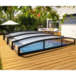 Canopia Majorca CoPertura Telescopica de Policarbonato & Alluminio Per Piscina 6X4 m