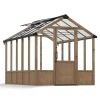 Canopia NATURA Doppio Strato Serra Da Giardino in Policarbonato 360X237.5X261 cm - Legno di cedro