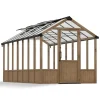 Canopia NATURA Doppio Strato Serra Da Giardino in Policarbonato 500.5X237.5X261 cm - Legno di cedro