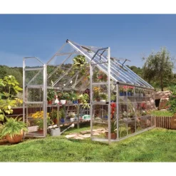 Canopia Octave Trasparente Serra Da Giardino in Policarbonato 367X244X229 cm Argento