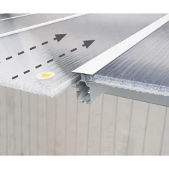 Canopia Olympia Pergola Addossata in Alluminio 3X6.2 m Bianco
