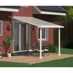 Canopia Olympia Pergola Addossata in Alluminio 3X3 m Bianco