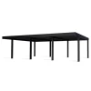 Canopia OSLO Carport in Alluminio 6X9 m Nero