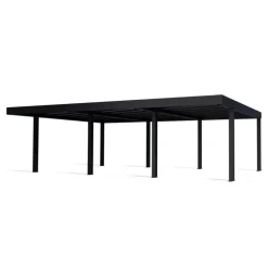 Canopia OSLO Carport in Alluminio 6X9 m Nero