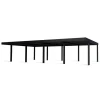 Canopia OSLO Carport in Alluminio 6X12 m Nero
