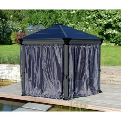 Canopia Set Di Tende Esagonali Per Gazebo Monaco / Roma 2.3X2.2 m