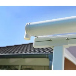 Canopia Sierra Pergola Addossata in Alluminio 2.3X2.3 m Bianco