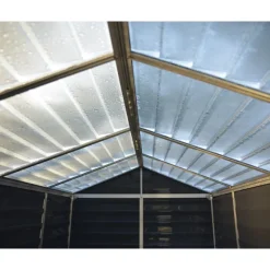 Canopia Skylight Casetta Da Giardino in Policarbonato 378X185X217 cm Grigio Scuro