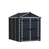 Canopia Skylight Casetta Da Giardino in Policarbonato 229X185X217 cm Grigio Scuro