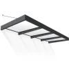 Canopia Sophia XL Pensilina Da Esterno 380X140 cm - Struttura Grigia Pannelli Opal Bianco