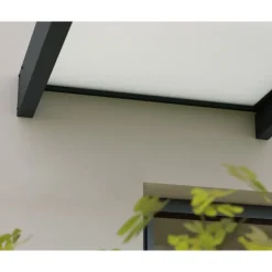 Canopia Sophia XL Pensilina Da Esterno 380X140 cm - Struttura Grigia Pannelli Opal Bianco