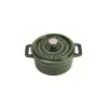 Cocotte 10 cm Verde Basilico in Ghisa