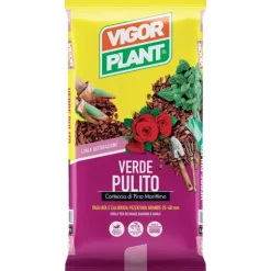 Corteccia di pino Grande 25-40 mm Verde Pulito 60 litri Vigorplant