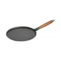 Crepiera 28 cm Nera in Ghisa
