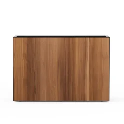 Fioriera Alta Herstera DECO PLANTER DIVIDER 40 in Metallo colore Nero e Pannello Effetto Legno 120x40x80 cm