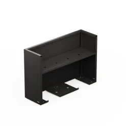 Fioriera Alta Herstera DECO PLANTER DIVIDER 40 in Metallo colore Nero e Legno 100x40x80 cm