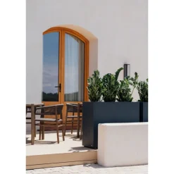 Fioriera Alta Herstera PLANTER DIVIDER 40 in Metallo colore Antracite 100x40x80 cm