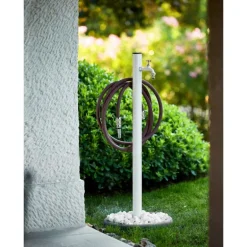 Fontana da Giardino Aquapoint Loop da Interrare Bianco