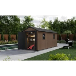 Keter Casetta da Giardino in Resina NEWTON PLUS 7515 - Doppia Scelta di Montaggio