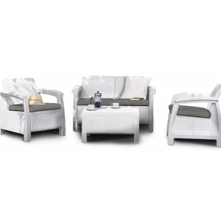 Keter Set Lounge CORFU' Bianco