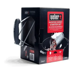 Kit Ciminiera e 2 kg di Brichetti e 3 Accendifuoco Weber Cod. 17631