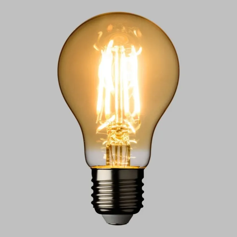 Lampadina E27 Vintage Goccia Ø 60 Bianco Caldo 4W