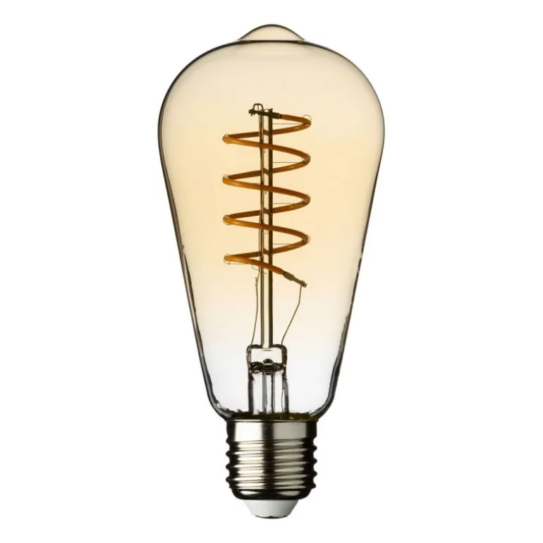 Lampadina E27 Vintage Retro' Ø 64 Bianco Caldo 4W a Spirale