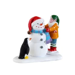 Lemax Santa's Reindeer Deluxe Pack con Neve in Omaggio