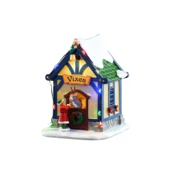 Lemax Santa's Reindeer Deluxe Pack con Neve in Omaggio