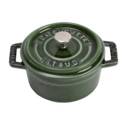 Mini Cocotte 10 cm Verde Basilico in Ceramica